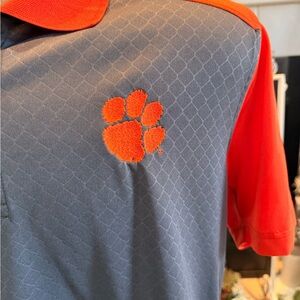 Majestic Gray and Red Polo Shirt